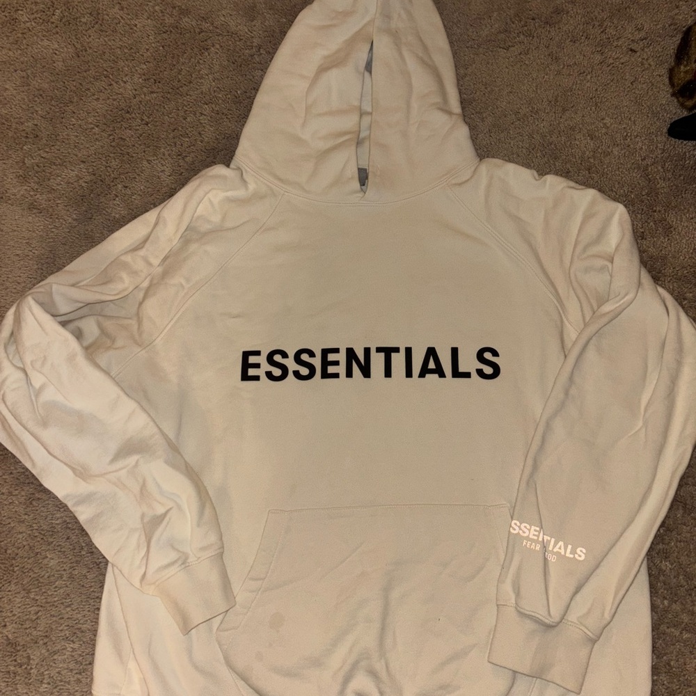 Essentials Off-White Hoodie for Men